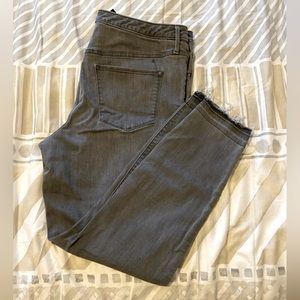 High Rise Jeggings Size 16 Women’s Grey Stretch Slim Distressed